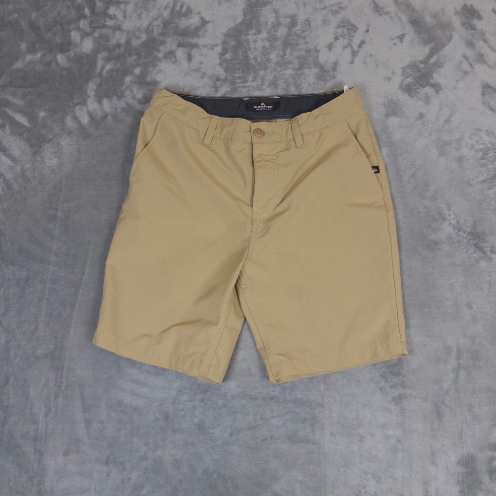 Quiksilver Amphibian Shorts Kids Size 16 28 Tan Hybrid Boardshorts QSSIC00F-274